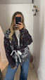 Cardigan bandana cioccolato