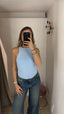 Canotta lycra azzurra