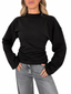 Maglia drappeggio nera