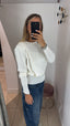 Maglione spalle bianco
