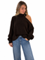 Maglione cut-out cioccolato