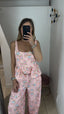 Coordinato fiori rosa