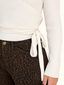 Cardigan crop ad incrocio