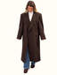 Cappotto gessato cioccolato