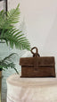 Borsa pelle scamosciata
