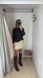Gonna nude Pailettes
