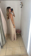 Abito lungo beige