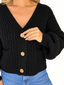 Cardigan bottoni nero