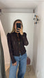 Camicia alamari cioccolato