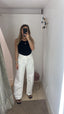 Denim bianco Barrel