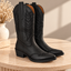Stivale Texano Nero